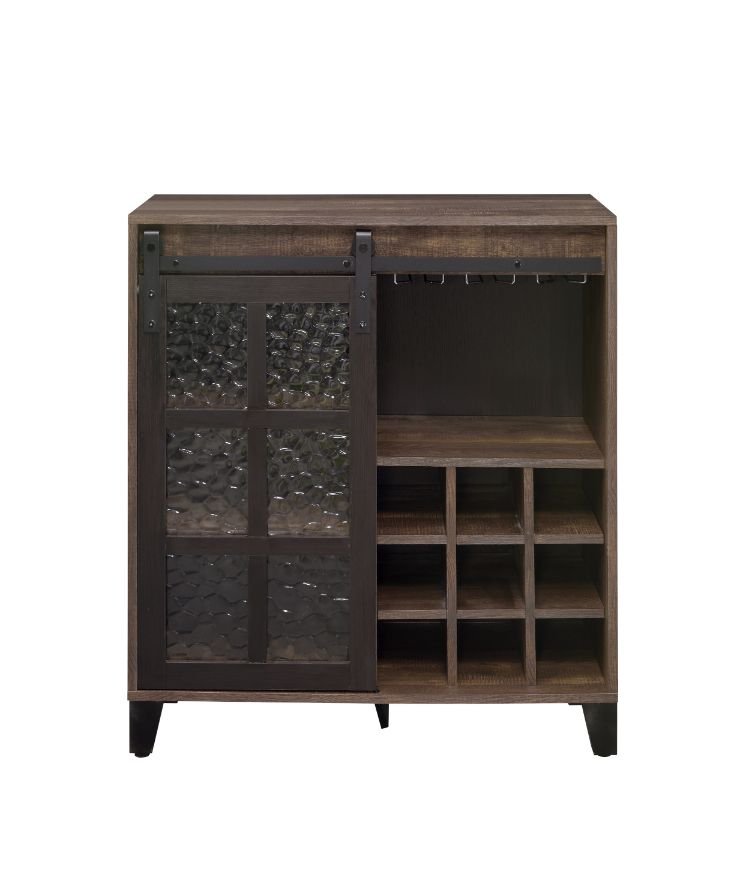 treju-obscure-glass-rustic-oak-black-wine-cabinet-3