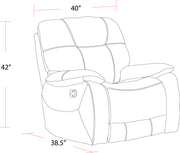 Parker Living Cooper - Shadow Brown Glider Recliner