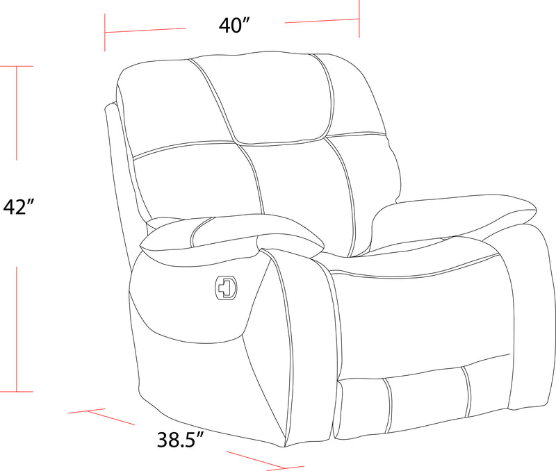 Parker Living Cooper - Shadow Grey Glider Recliner Two Pack