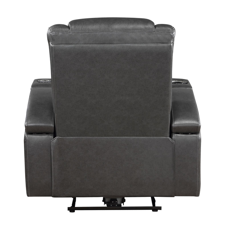 turbo-gray-power-reclining-chair-with-wireless-charger-cooling-cup-holder-storage-arms-wireless-speakers-led-light-and-usb-port-10