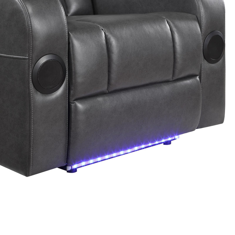 turbo-gray-power-reclining-chair-with-wireless-charger-cooling-cup-holder-storage-arms-wireless-speakers-led-light-and-usb-port-11