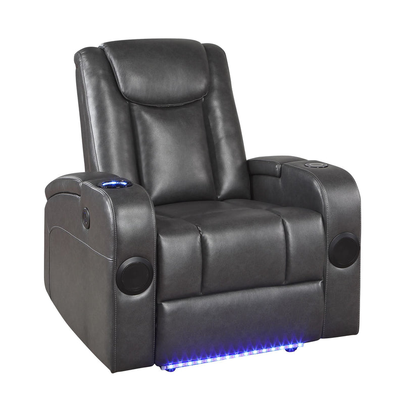 turbo-gray-power-reclining-chair-with-wireless-charger-cooling-cup-holder-storage-arms-wireless-speakers-led-light-and-usb-port-12