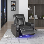 turbo-gray-power-reclining-chair-with-wireless-charger-cooling-cup-holder-storage-arms-wireless-speakers-led-light-and-usb-port-15