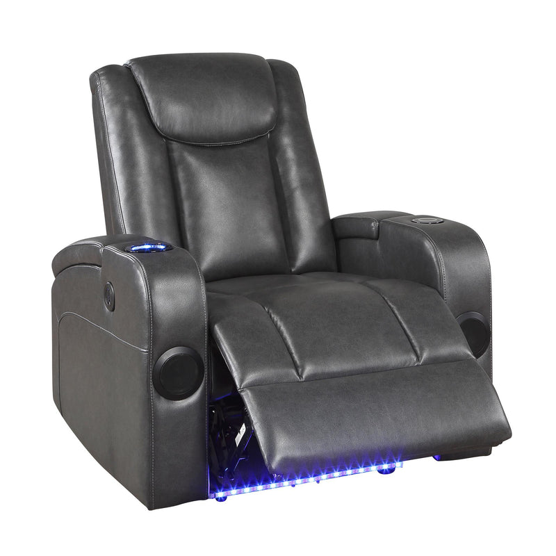 turbo-gray-power-reclining-chair-with-wireless-charger-cooling-cup-holder-storage-arms-wireless-speakers-led-light-and-usb-port-2