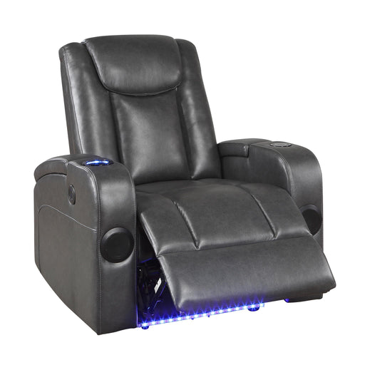 turbo-gray-power-reclining-chair-with-wireless-charger-cooling-cup-holder-storage-arms-wireless-speakers-led-light-and-usb-port-2