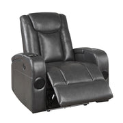 turbo-gray-power-reclining-chair-with-wireless-charger-cooling-cup-holder-storage-arms-wireless-speakers-led-light-and-usb-port-8