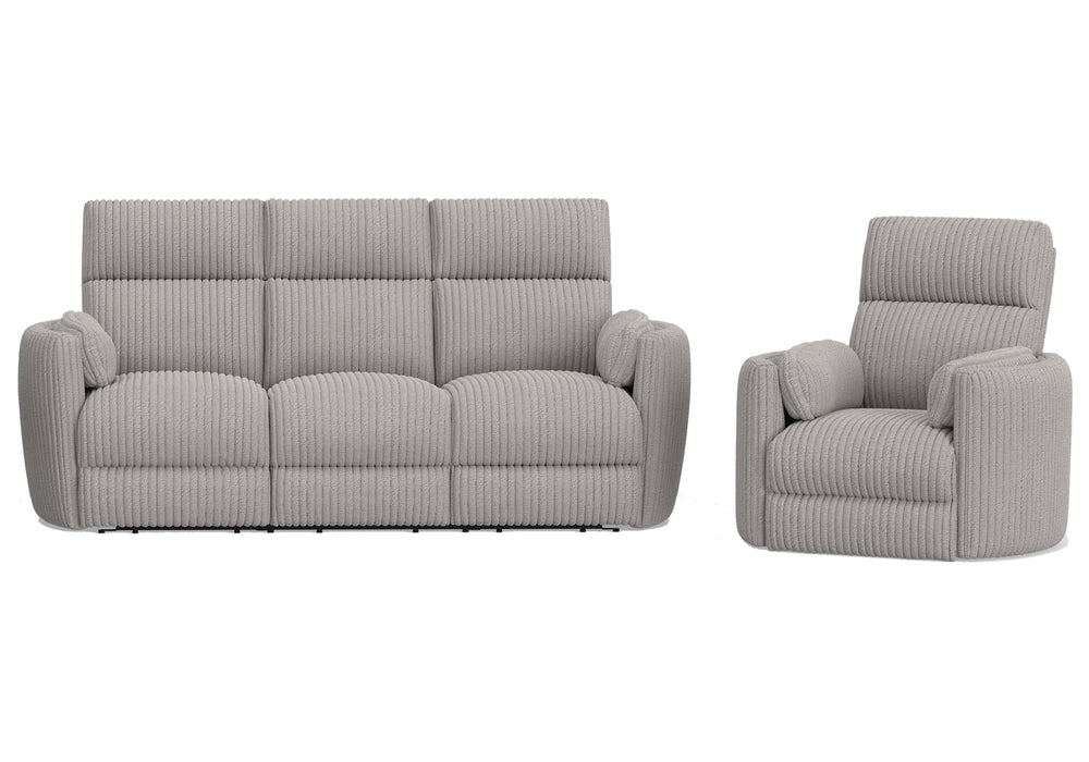 Parker Living Radius - Mega Grey Power Reclining Sofa and Recliner