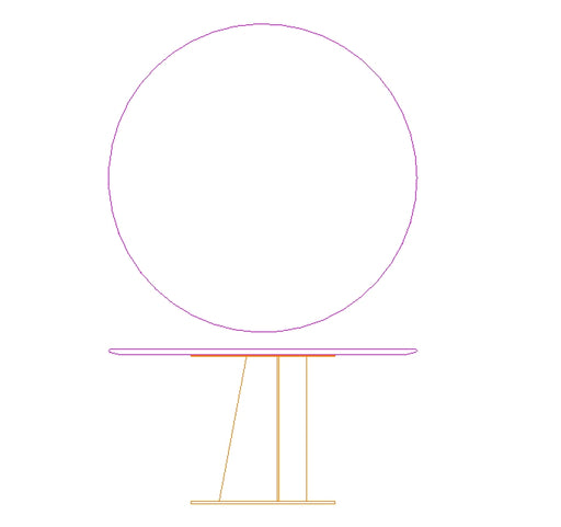 Equis Dining Table Base