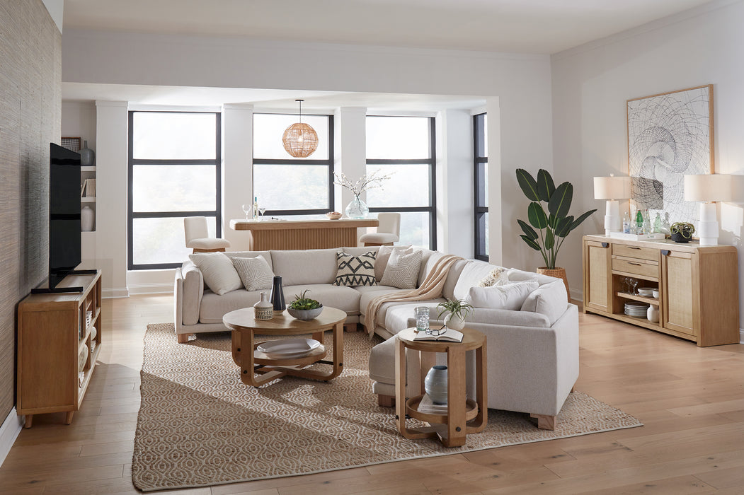 Parker House Escape Cocktail Table Round with Shelf