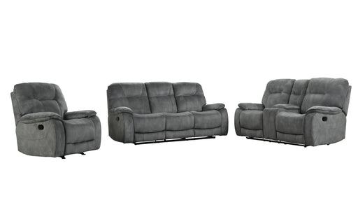 Parker Living Cooper - Shadow Grey Manual Reclining Sofa Loveseat and Recliner