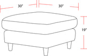 Parker Living Vogue - Farlo Chalk Ottoman