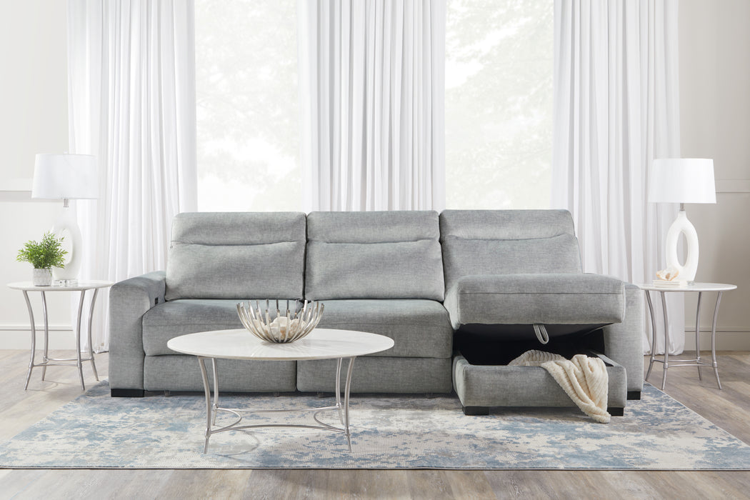 Parker Living Elliot - Sterling 3 Piece Modular Lift Top Storage Sectional