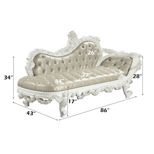 vanaheim-beige-leatherette-antique-white-bench-2