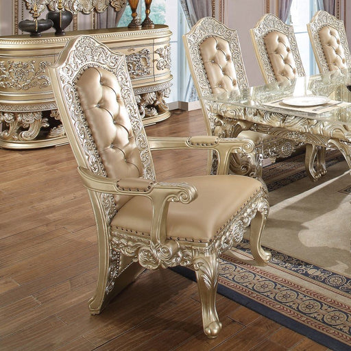 vatican-leatherette-champagne-silver-arm-chair-set-2-1