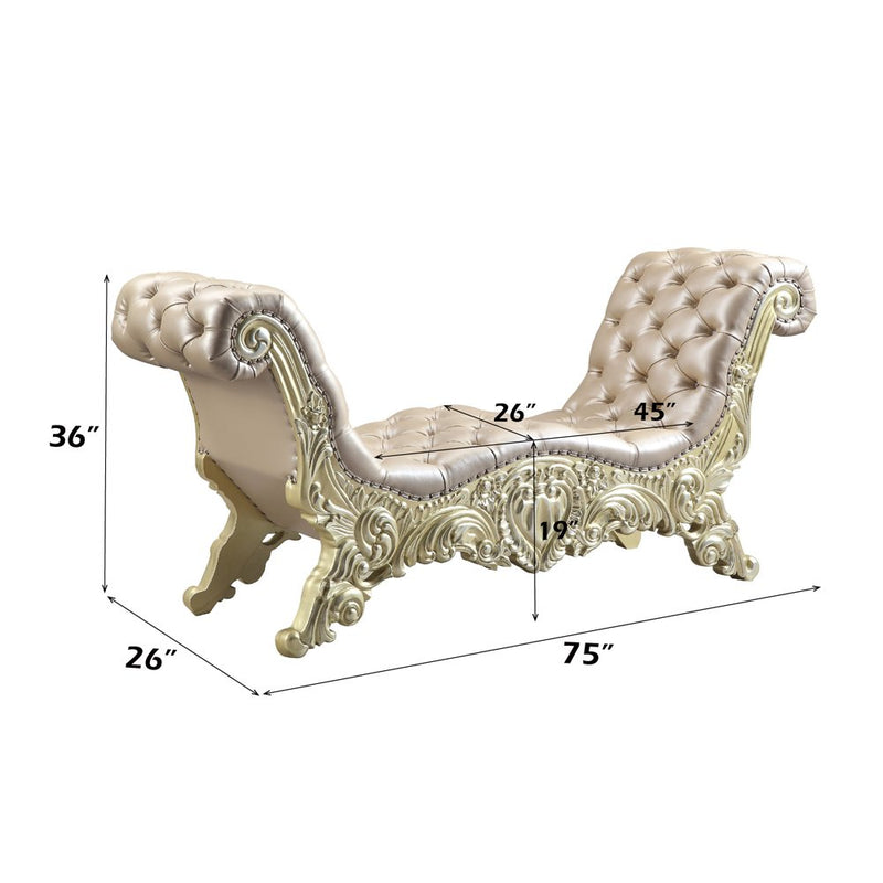 vatican-leatherette-light-gold-champagne-silver-bench-5