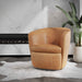 Parker Living Barolo - Vintage Caramel 100% Italian Leather Swivel Club Chair