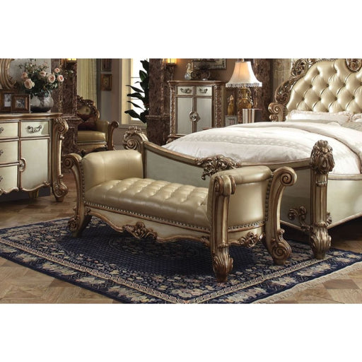 vendome-bone-leatherette-gold-patina-bench-2