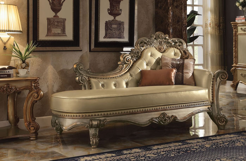 vendome-bone-leatherette-gold-patina-chaise-w-2-pillows-1