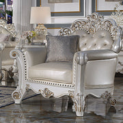 vendome-champagne-leatherette-antique-pearl-finsih-chair-w-pillow-1