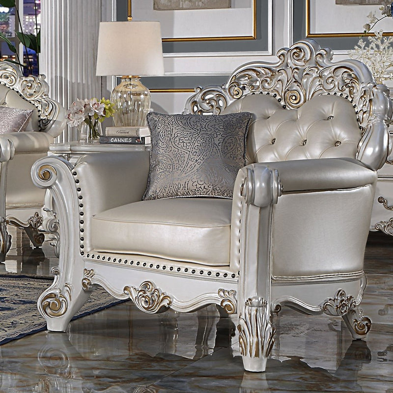 vendome-champagne-leatherette-antique-pearl-finsih-chair-w-pillow-1