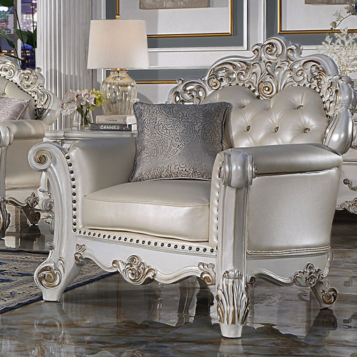 vendome-champagne-leatherette-antique-pearl-finsih-chair-w-pillow-1
