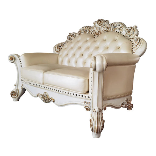 vendome-champagne-leatherette-antique-pearl-loveseat-w-3-pillows-1