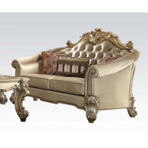 vendome-ii-bone-leatherette-gold-patina-loveseat-w-3-pillows-1