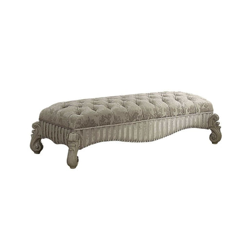 versailles-ivory-fabric-bone-white-bench-1