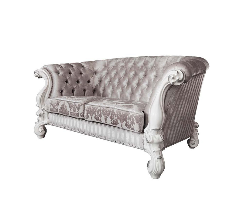 versailles-ivory-fabric-bone-white-loveseat-w-5-pillows-1