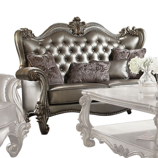 versailles-silver-leatherette-antique-platinum-loveseat-w-4-pillows-1