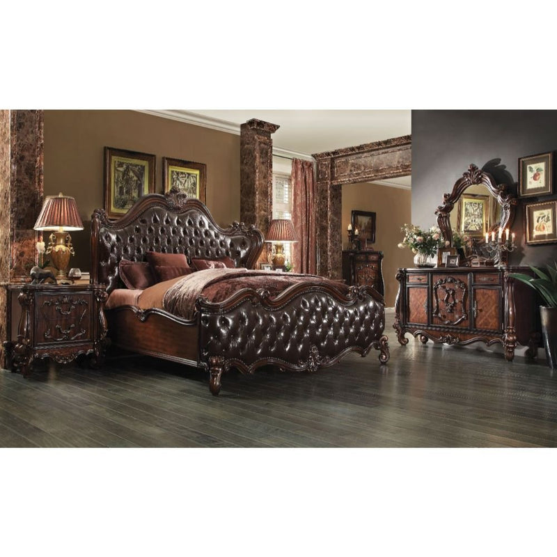 versailles-two-tone-dark-brown-leatherette-cherry-oak-queen-bed-2