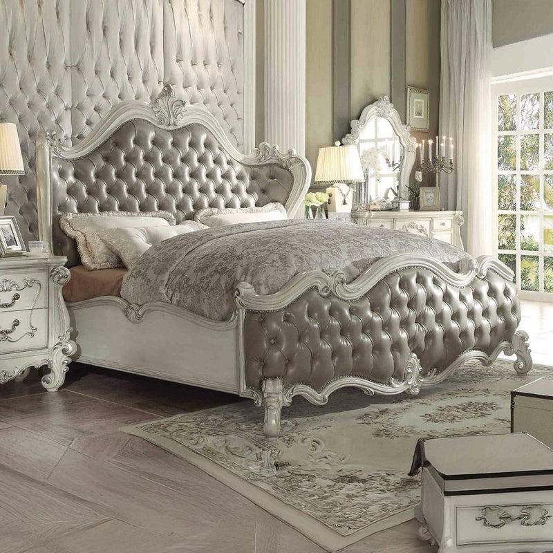 versailles-vintage-gray-leatherette-bone-white-ck-bed-1