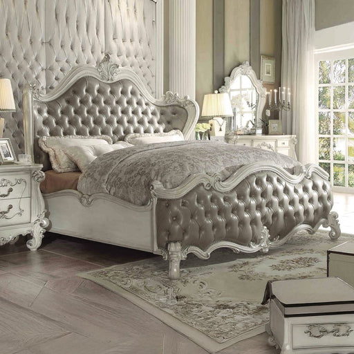 versailles-vintage-gray-leatherette-bone-white-ck-bed-1