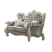 versailles-vintage-gray-leatherette-bone-white-loveseat-w-4-pillows-2