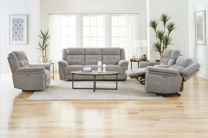 Parker Living Richland - Bristol Grey Power Reclining Sofa