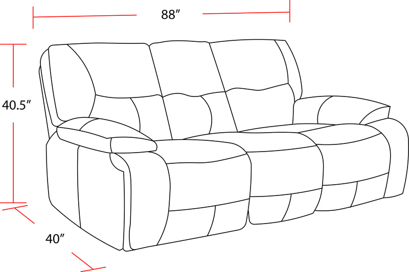 Parker Living Spartacus - Black Power Reclining Sofa and Loveseat