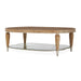 AICO Villa Cherie Oval Cocktail Table in Caramel image