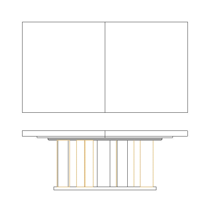 Prado Dining Table Base