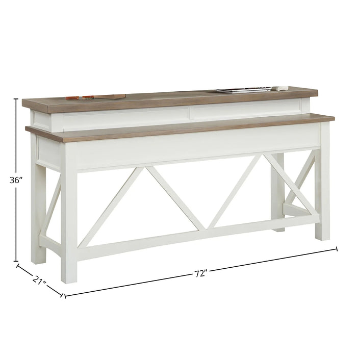 Parker House Americana Modern - Cotton Everywhere Console with 3 Stools
