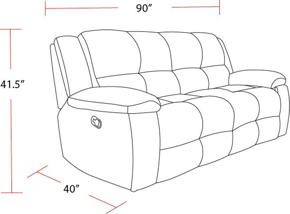 Parker Living Buster - Opal Taupe Manual Reclining Sofa and Loveseat