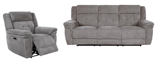 Parker Living Richland - Bristol Grey Power Reclining Sofa and Recliner