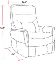 Parker Living Gemini - Capri Silver Power Lift Recliner with Articulating Headrest