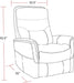 Parker Living Gemini - Softy Azure Power Lift Recliner with Articulating Headrest