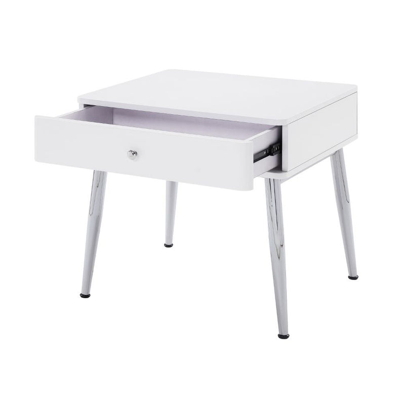 weizor-white-high-gloss-chrome-end-table-1
