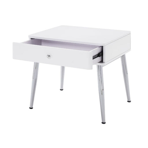 weizor-white-high-gloss-chrome-end-table-1