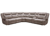 Parker Living Blake - Desert Taupe 6 Piece Modular Reclining Sectional and Entertainment Console