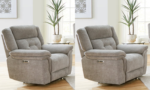 Parker Living Richland - Bristol Grey Power Recliner Two Pack