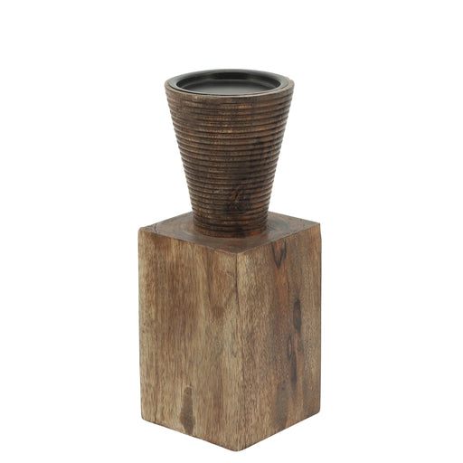 wood-10-h-geometric-candle-holder-brown-1