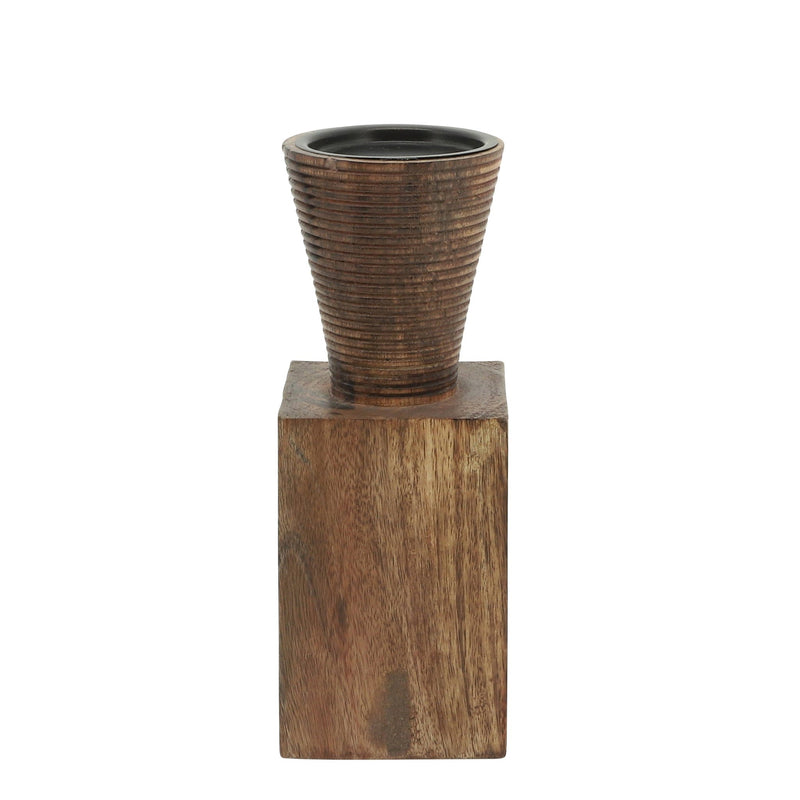 wood-10-h-geometric-candle-holder-brown-2