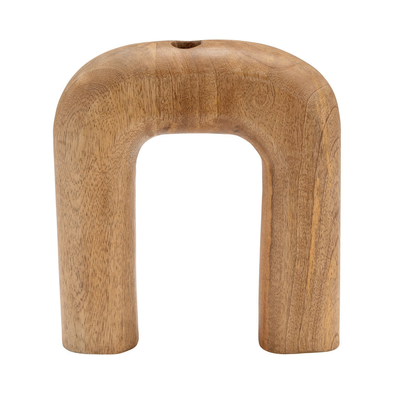 wood-10-h-horseshoe-vase-brown-1